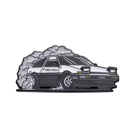 Значок Initial D - Toyota Trueno AE86 (пин, металл) изображение 3