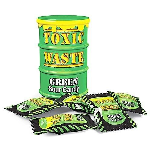 Конфеты Toxic Waste Green Sour Candy