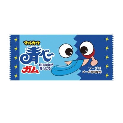 Жевательная резинка Marukawa Aobe Gum Blue - Синий язык (Вкус содовой)