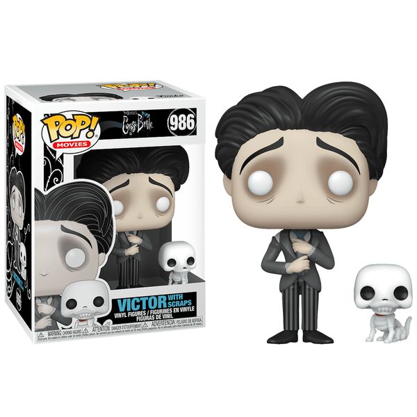Фигурка Funko POP! Труп невесты - Виктор Ван Дорт и Скрэпс (Corpse Bride - Victor Van Dort with Scraps)