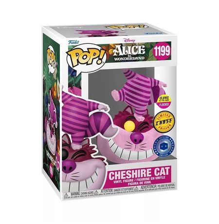 Фигурка Funko POP! Алиса в Стране чудес - Чеширский Кот Эксклюзив (Cheshire Cat Flocked Glow Exc)