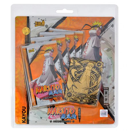 Блистер с коллекционными карточками Наруто Серия 3 - Тир 4, Премиум - 4 бустера (Naruto)