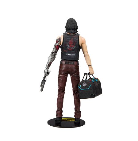 Фигурка Cyberpunk 2077 - Джонни Сильверхенд с сумкой (Johnny Silverhand) изображение 3