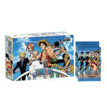 Коллекционные карточки One Piece Категория А - 5 штук в бустере (Большой Куш) Синий