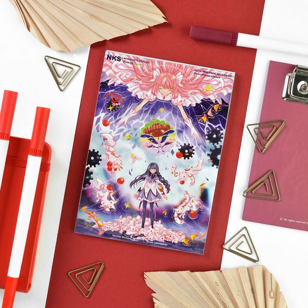 Наклейки Волшебница Мадока 2 (Madoka Magica), стикеры NKS Mini