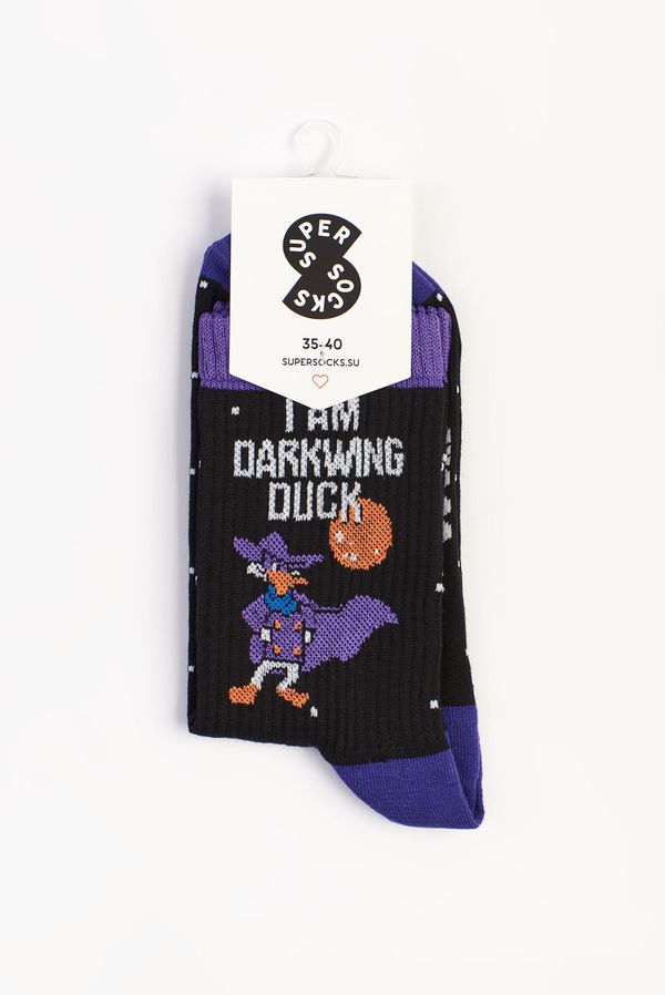 Носки SUPER SOCKS Черный Плащ - Darkwing Duck (размер 40-45) изображение 2