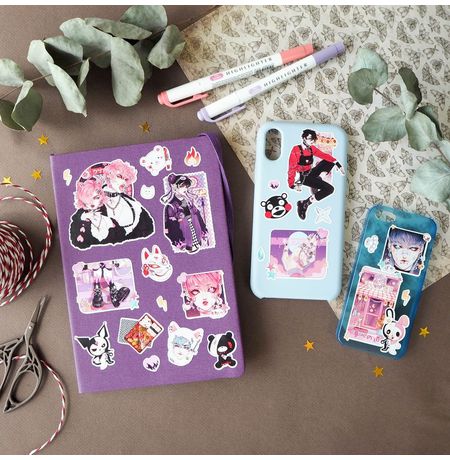 Стикеры Аниме Харадзюку наклейки NKS изображение 4