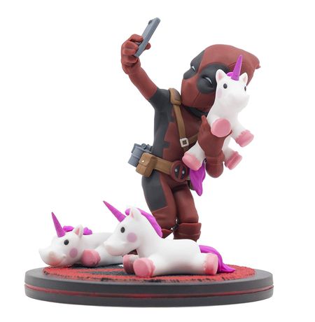Фигурка Дэдпул - Селфи с единорогами (Deadpool Unicorn Selfie) 10 см