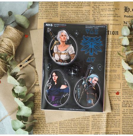 Наклейки Ведьмак (Witcher), стикеры NKS Mini