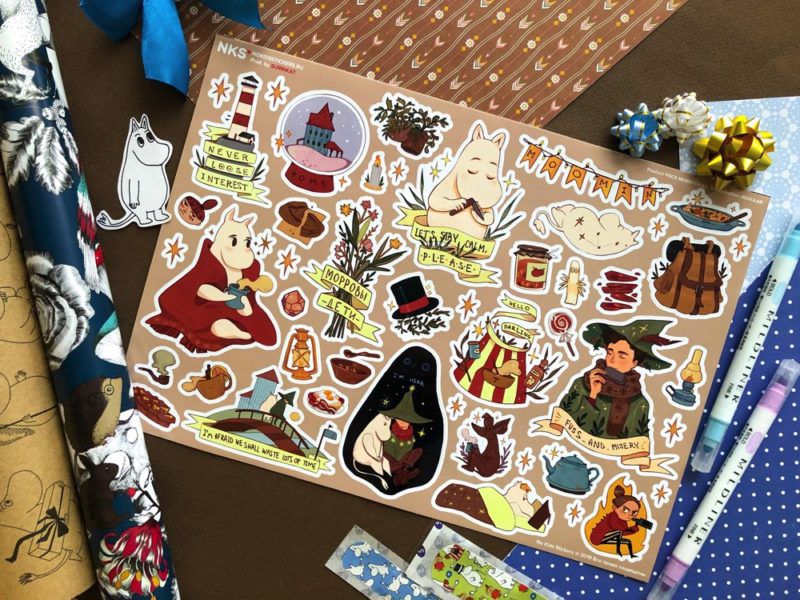 Стикеры Муми-тролли (Moomins) наклейки NKS