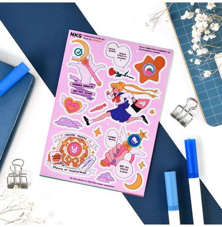 Наклейки Сейлор Мун (Sailor Moon), стикеры NKS Mini