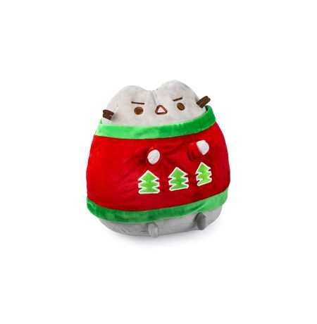 Мягкая игрушка Пушин в свитере с елочками (Pusheen Cat)