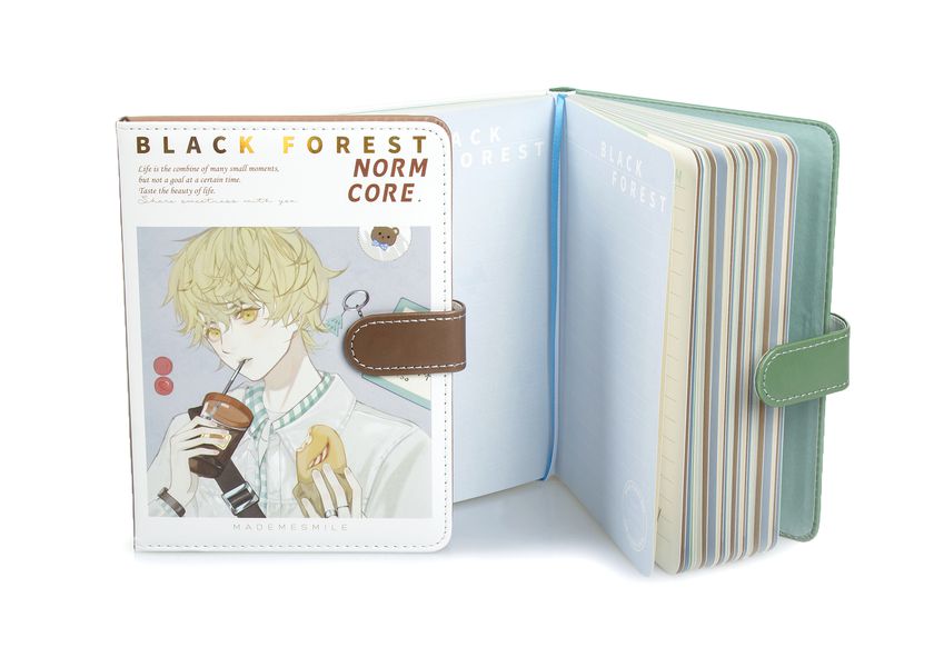 Блокнот Аниме Парень, коричневый