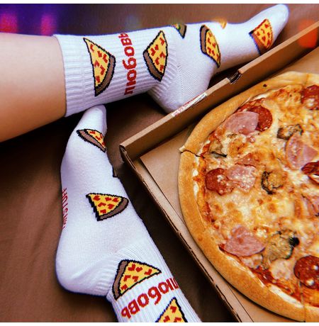 Носки Любовь пицца (размер 36-44)
