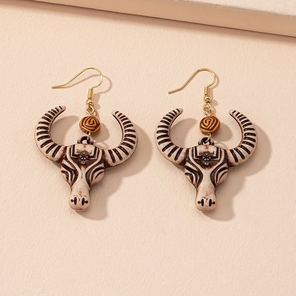 Серьги Череп быка Букраний