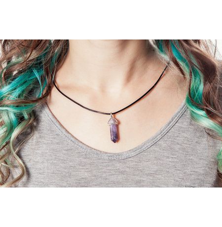 Подвеска Кристалл - Аметист фиолетовый