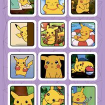 Набор стикеров Пикачу (Pikachu Pokemon) STICKERS.ONE