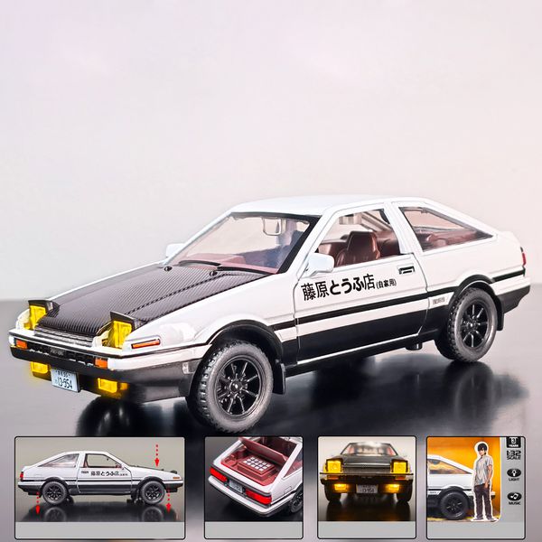 Коллекционная металлическая (Die Cast) модель Initial D Toyota Trueno AE86 1:30 изображение 2