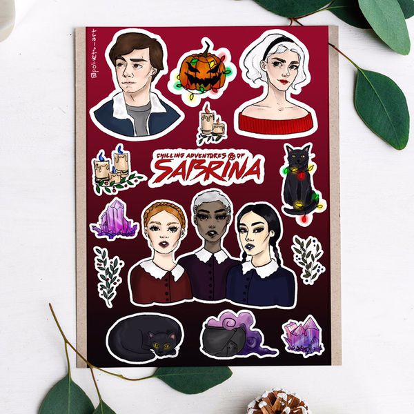 Набор стикеров Сабрина: Леденящие душу приключения