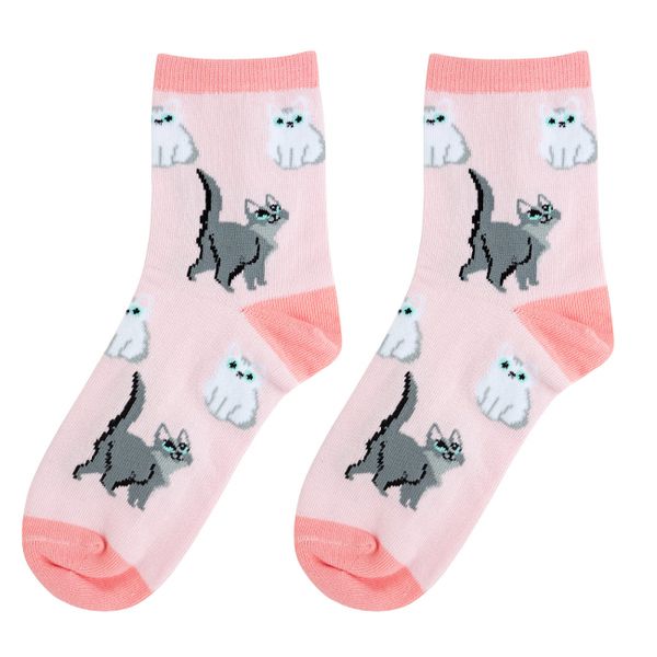 Носки Корги и котики, 4 пары изображение 4