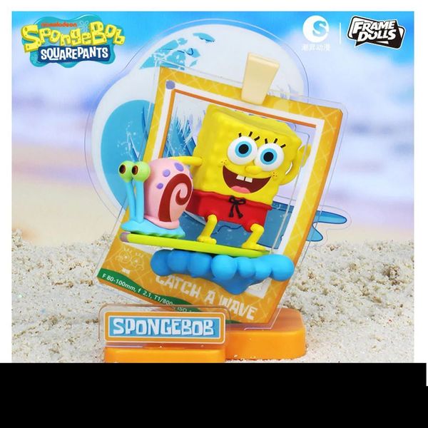 Случайная фигурка SpongeBob SquarePants Journey Moments Series (FrameDolls) Лицензия изображение 2