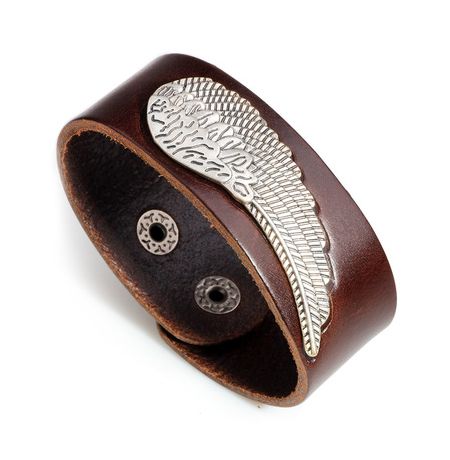 Браслет Крыло, коричневый