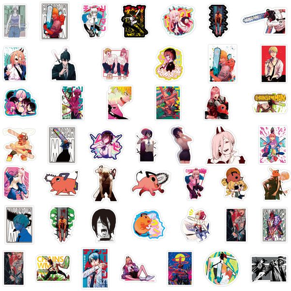 Стикеры Человек-бензопила (Chainsaw Man) 50 шт изображение 2