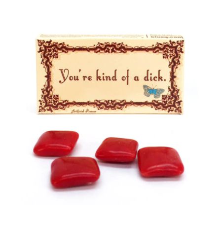 Жевательная резинка Blue Q Gum You are kind of dick, корица