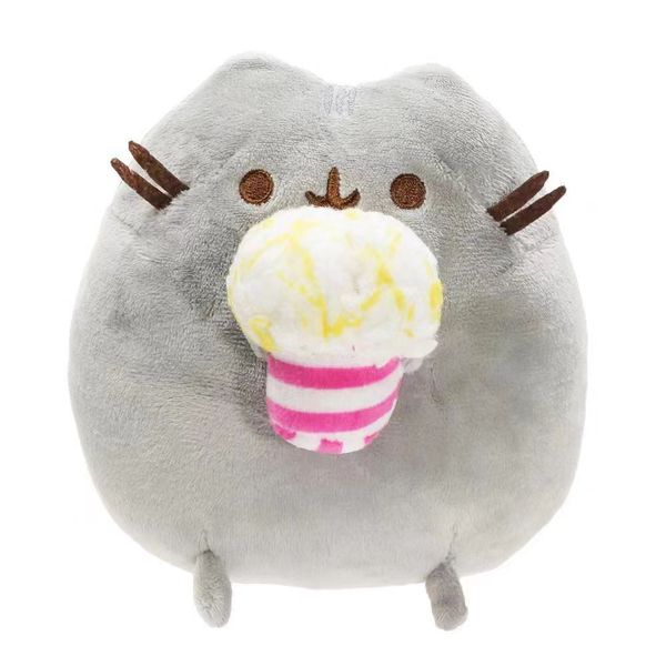 Мягкая игрушка Кот Пушин с попкорном (Pusheen Cat)