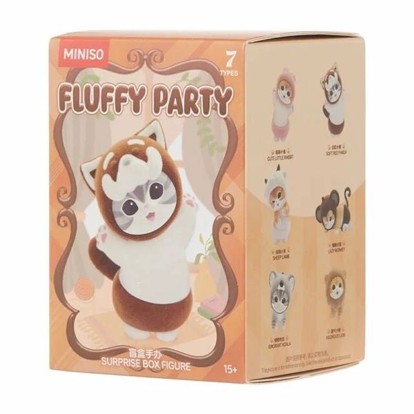 Случайная фигурка MINISO Mofusand Fluffy Party Лицензия 7-10 см изображение 2