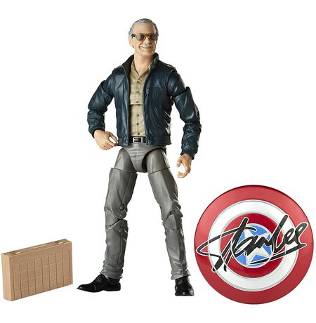 Фигурка Стэн Ли со щитом Marvel Legends (Stan Lee with Shield) 16 см