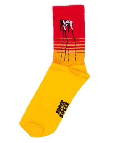 Носки SUPER SOCKS Слоны - Сальвадор Дали, оранжевый (размер 35-40) изображение 2