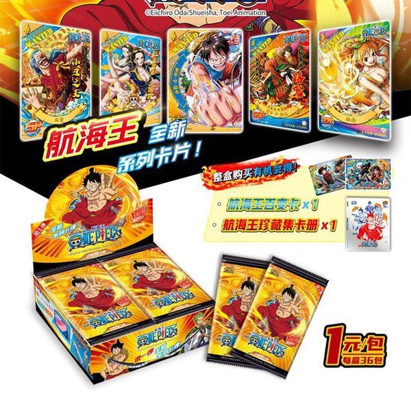 Коллекционные карточки One Piece Tier 1 - 5 штук в бустере (Большой Куш)