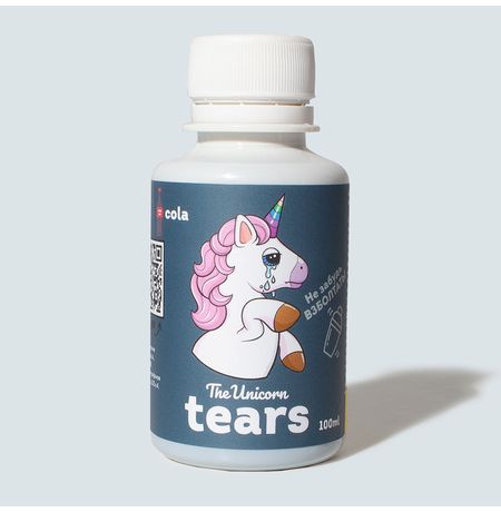 Сироп The Unicorn tears, Cola, с блестками