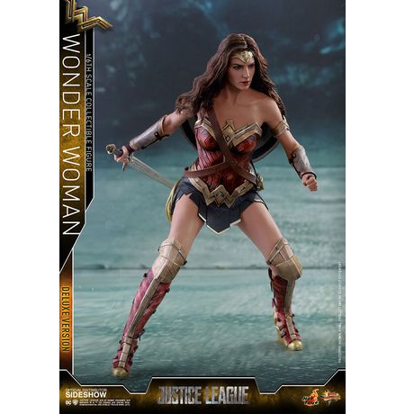 Фигурка Hot Toys - Чудо-Женщина (Justice League Wonder Woman Deluxe Set) 1/6 30 см изображение 4