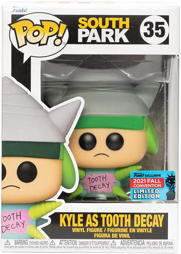 Фигурка Funko POP! Южный Парк - Кайл Кариес Эксклюзив (South Park Kyle As Tooth Decay NYCC 2021 Exc) изображение 2