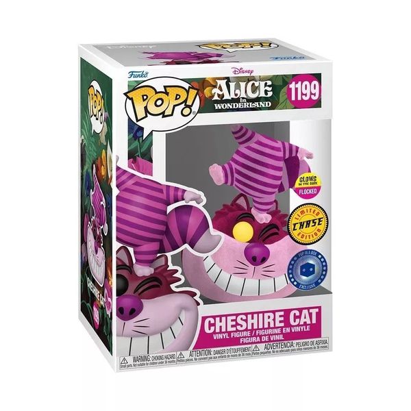 Фигурка Funko POP! Алиса в Стране чудес - Чеширский Кот Эксклюзив (Cheshire Cat Flocked Glow Exc)