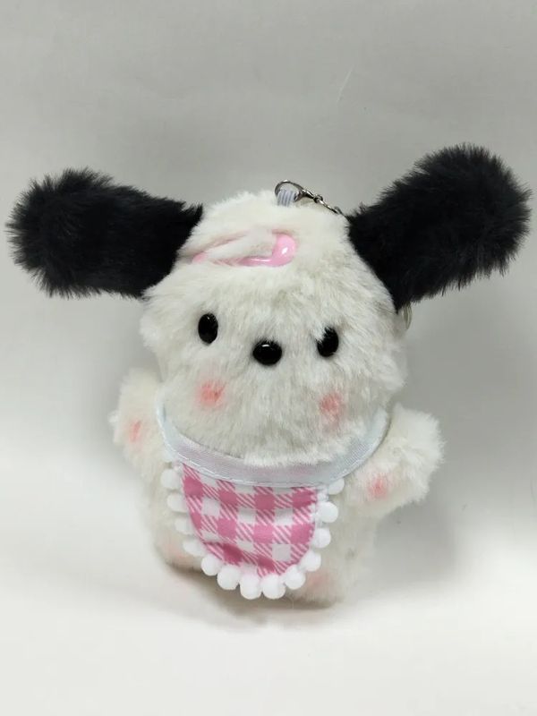 Брелок Hello Kitty - Почакко в фартуке с заколкой (Pochacco) 12 см изображение 2