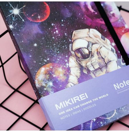 Блокнот Планеты - Космонавт (Planets), фиолетовый изображение 2