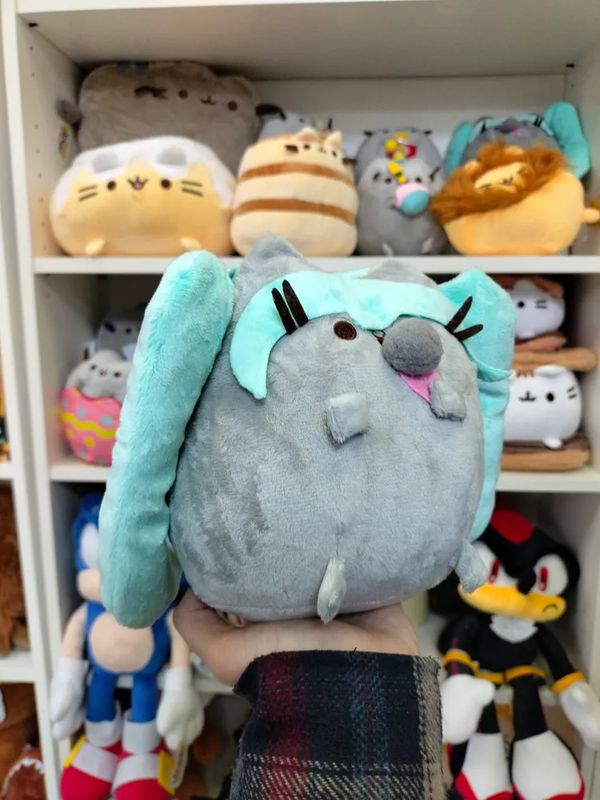 Мягкая игрушка Кот Пушин Хатсуне Мику (Pusheen Cat) 16 см изображение 2