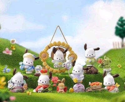 Случайная фигурка MINISO Sanrio Pochacco Flower & Childhood Лицензия 7-10,5 см изображение 3