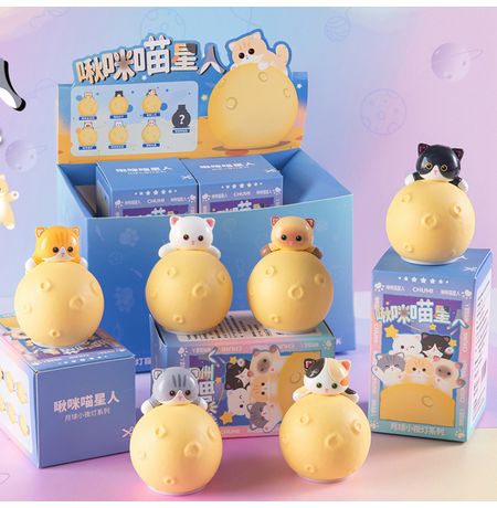 Случайная фигурка-светильник Chumi Cat Moon Night Light 7 см
