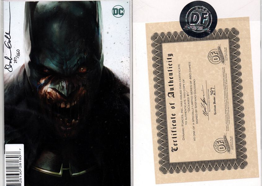 DCeased #1 с автографом Stefano Gaudiano