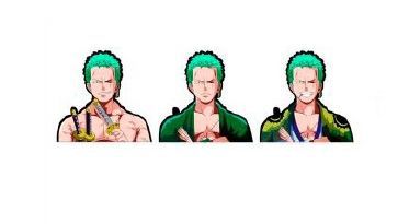 3D стикер-мини Ван Пис - Зоро (One Piece)