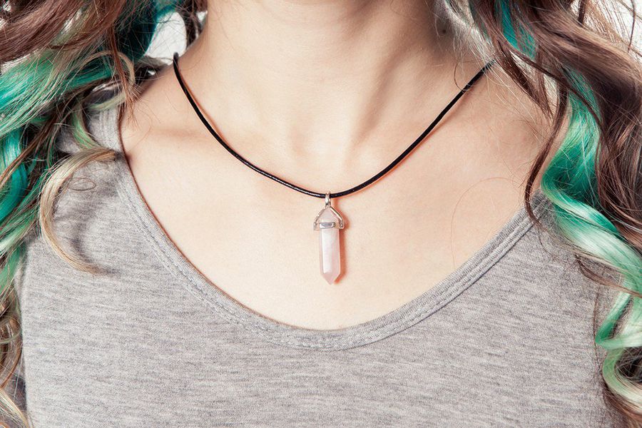 Подвеска Кристалл - Кварц, розовый