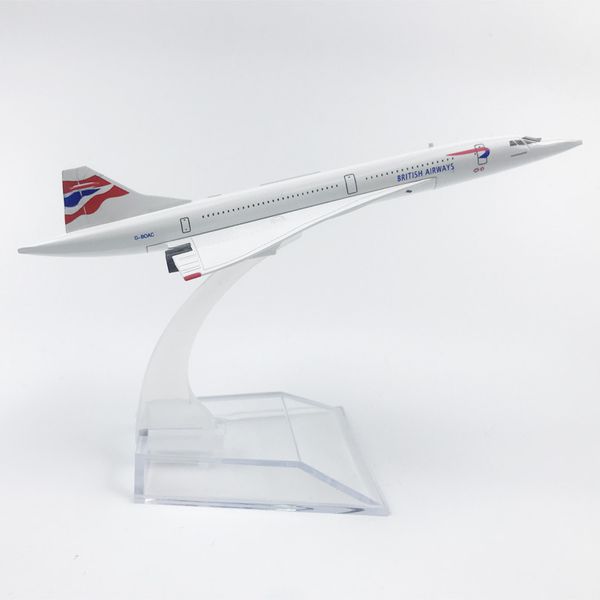 Металлическая модель самолета Concorde British Airways