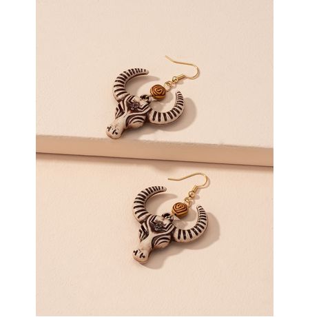 Серьги Череп быка Букраний изображение 4