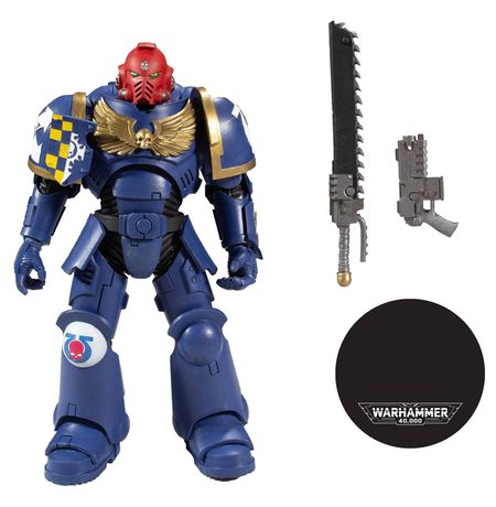 Фигурка Warhammer 40000 - Космодесант Примарис (Ultramarines Primaris) 19 см