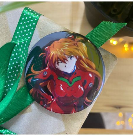 Значок Евангелион - Аска (Evangelion)