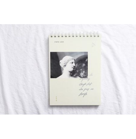 Скетчбук Скульптура, на пружине, желтый